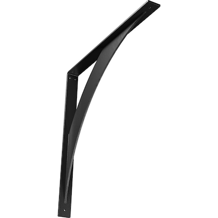 Ekena Millwork Legacy Steel Bracket, Hammered Silver 2"W x 24"D x 24"H BKTM02X24X24LEHSV